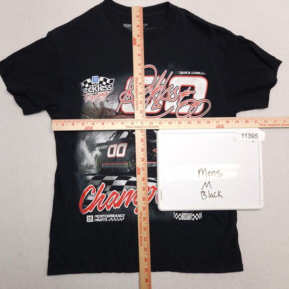 Dale Earnhardt Jr NASCAR Young & Reckless Racing T Shirt Mens Size M Black - Picture 5 of 9